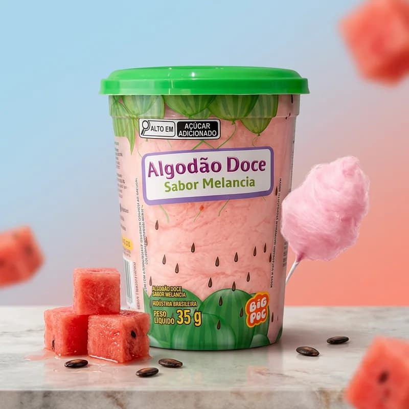 Algodão Doce Sabor Melancia - 35g