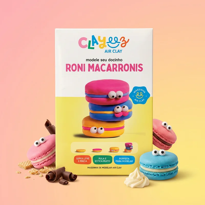 Clayeeez Air Clay, Roni Macarronis - doce importado