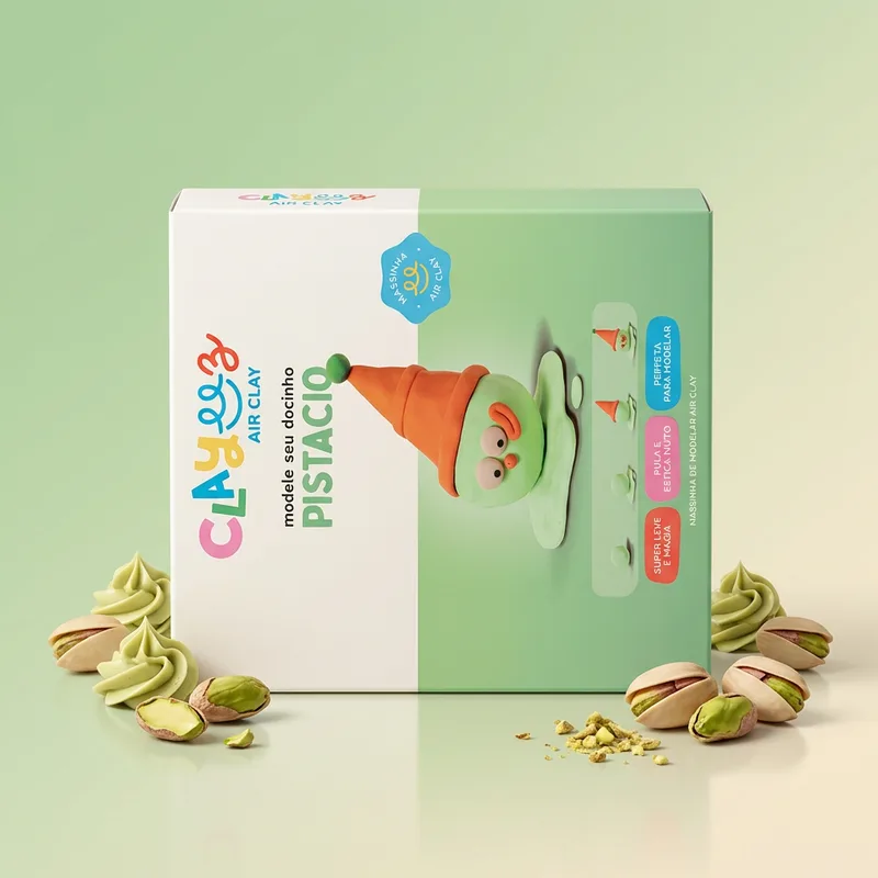 Clayeeez Air Clay, Pistacio - doce importado